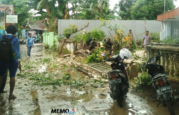 Foto: Kondisi rumah warga di jantung kota Sumenep pasca disapa puting beliung