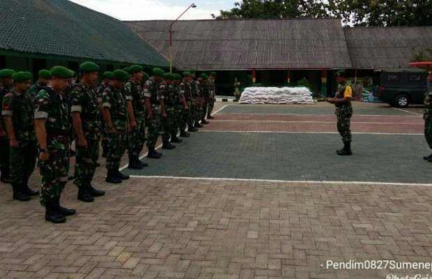 Foto: upacara kesiapan personil pengamanan natal dan tahun baru 
