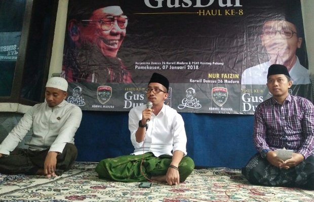 Foto: Densus 26 Madura dan PSHT Pakong Tahlil Bersama