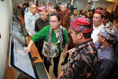 Foto: Menkeu RI Sri Mulyani saat berkunjung ke Banyuwangi
