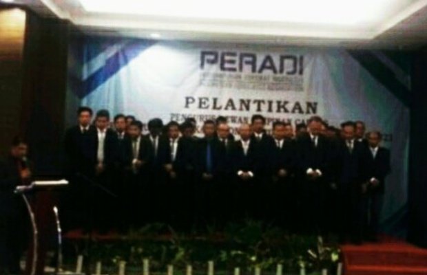 Pelantikan Pengurus DPC PERADI Kabupaten Bekasi Periode 2018-2023 Di Ballroom Hotel Santika Cikarang Selatan Bekasi