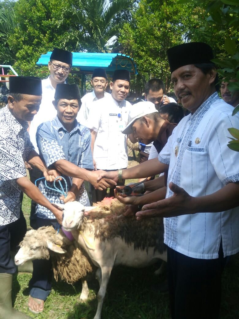 Foto: Penyerahan bantuan kanggo riko di banyuwangi
