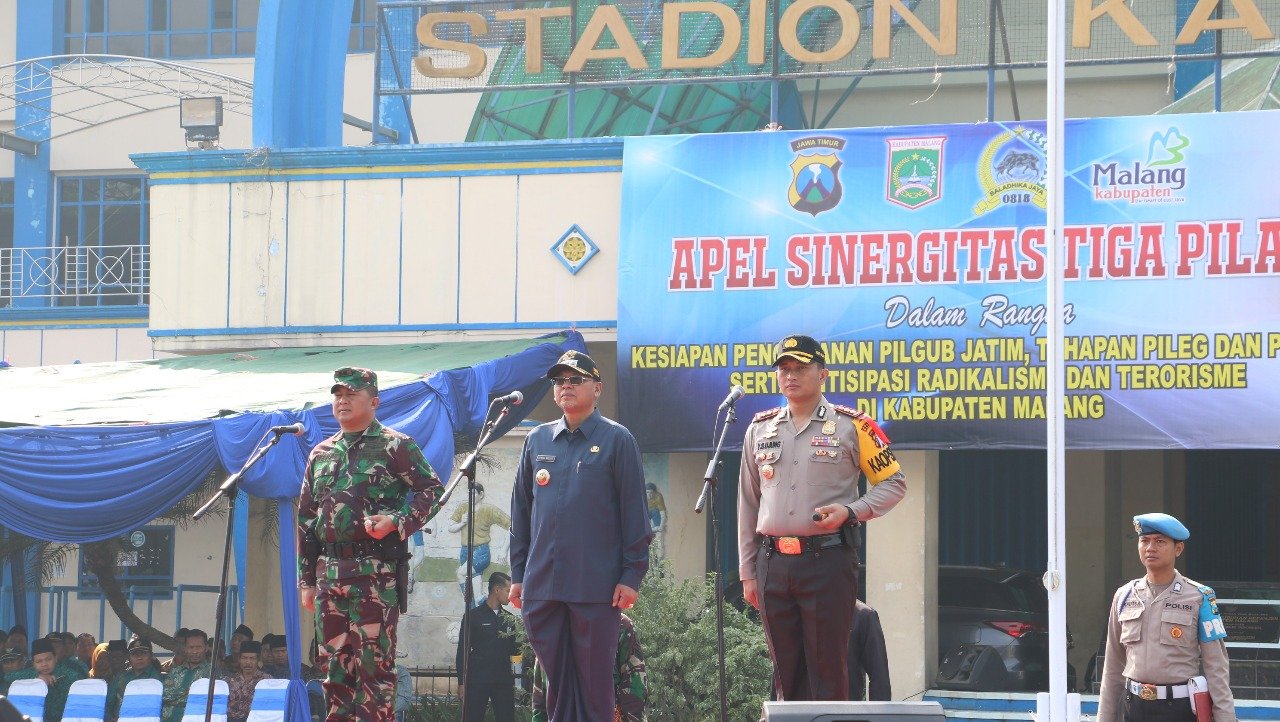 Foto: Apel Tiga Pilar di Malang