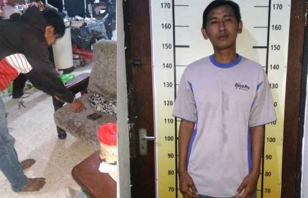 Foto: Pelaku pencurian hp yang diringkus polisi