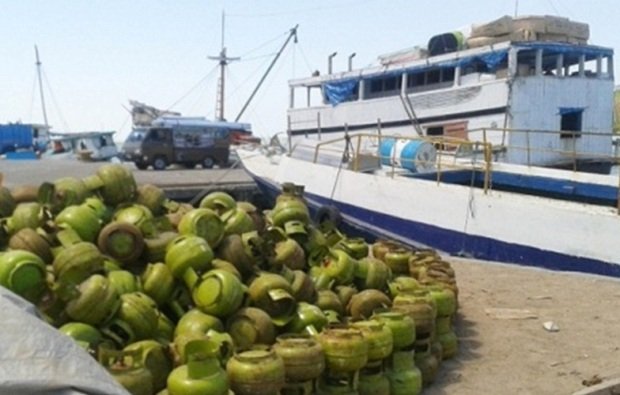 Foto: Tumpukan LPG yang akan dikirim ke kepulauan