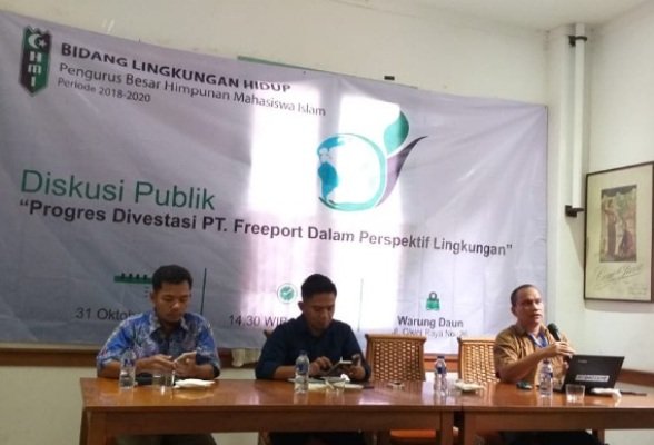 Foto: Diskusi Publik Bidang Lingkungan Hidup Pengurus Besar Himpunan Mahasiswa Islam (PB HMI) periode 2018-2020 