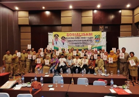 Foto: Deklarasi 8 lokasi bebas rokok di bekasi