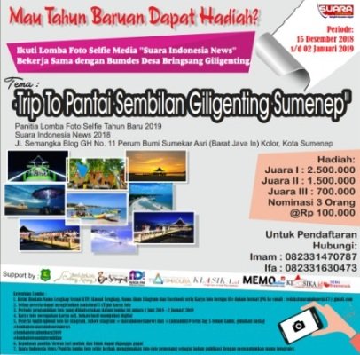 Foto: banner lomba foto selfi media suara indonesia news