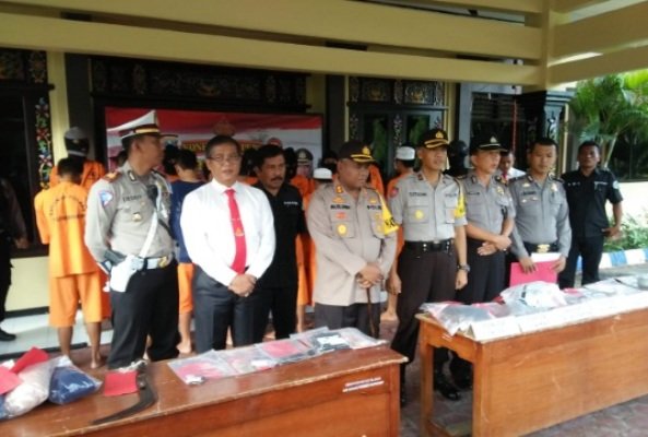 Foto: Rilis akhir tahun di Mapolres Sumenep 31/12/2018
