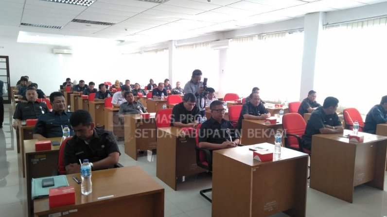 Foto: 34 Pejabat Eselon II B di Bekasi saat Mengikuti Proses Assesment