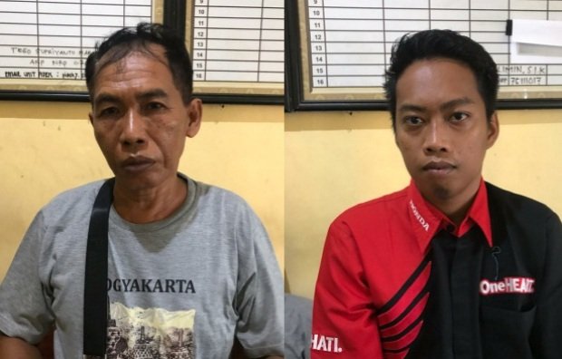 Foto: Dua warga sumenep yang ditangkap gara-gara judi online
