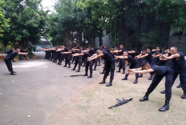 foto: Olahraga Bersama Brimob Nusantara Sumatra Barat
