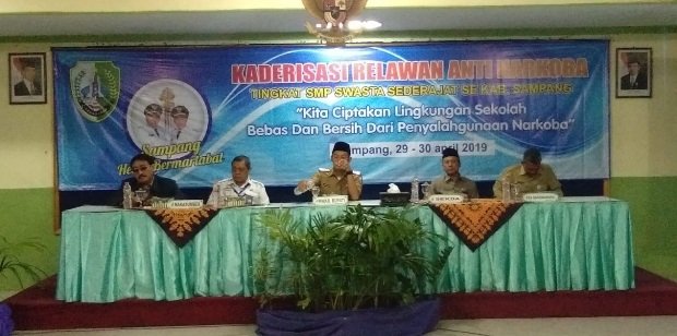 Foto: kaderisasi relawan anti narkoba