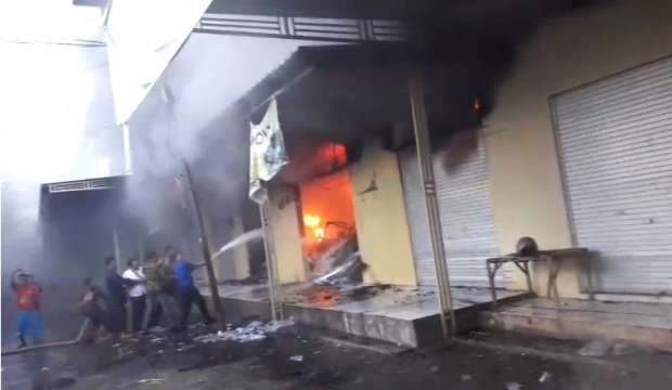 Foto: Kebakaran pasar anom baru sumenep