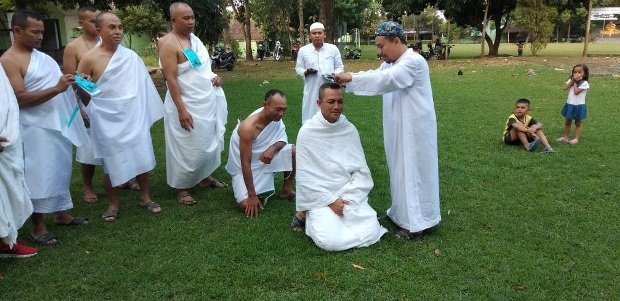 Foto: latihan manasik haji