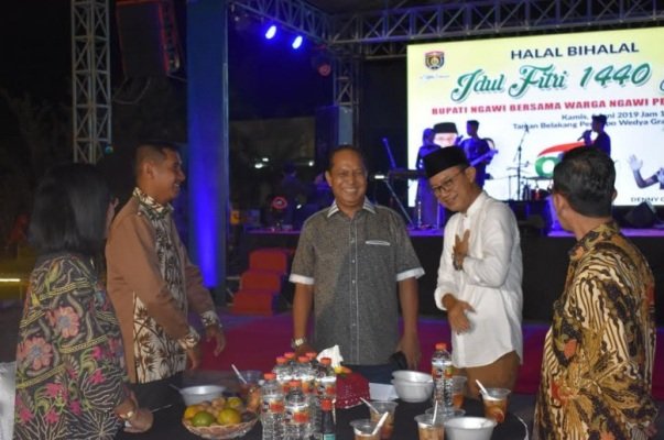 Foto: Bupati Ngawi saat halal bihalal