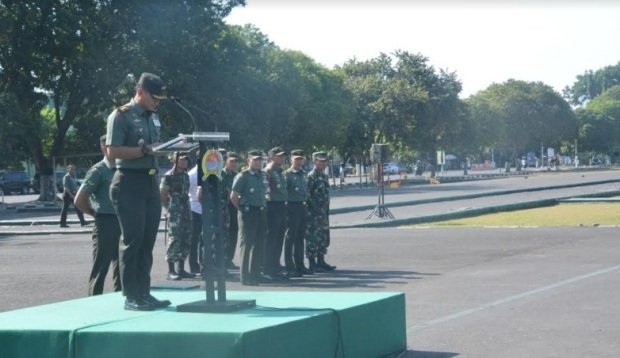 Foto: apel persiapan pengamanan kunjungan presiden