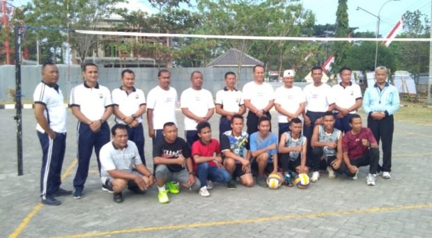 Foto: Tim Volly HUT Bhayangkara Ke 73 Jajaran Polres Sampang