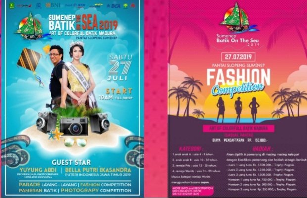Foto: banner Sumenep Batik On The Sea 2019