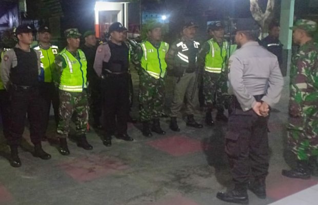 Foto: apel tiga pilar sebelum menggelar operasi bersama