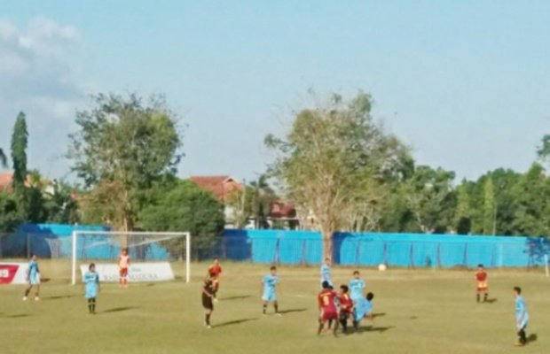 Foto: Tim.sepak bola piala Bupati Sumenep cup 2019 saat sedang merumput