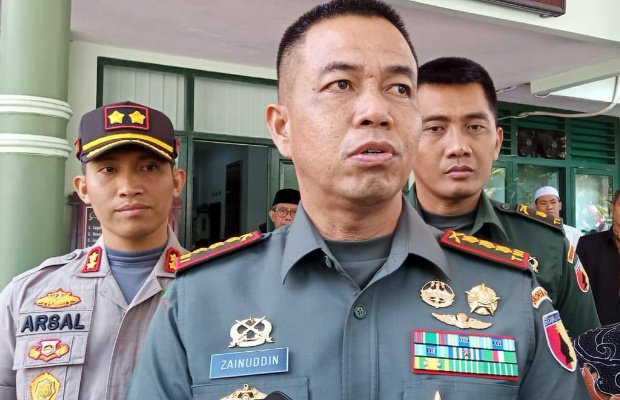 Foto: Danrem 083/BDJ saat diwawancarai awak media