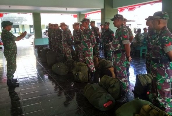 Foto: 16 Prajurit Tamtama saat Diberangkatkan ke Secaba Rindam Brawijaya