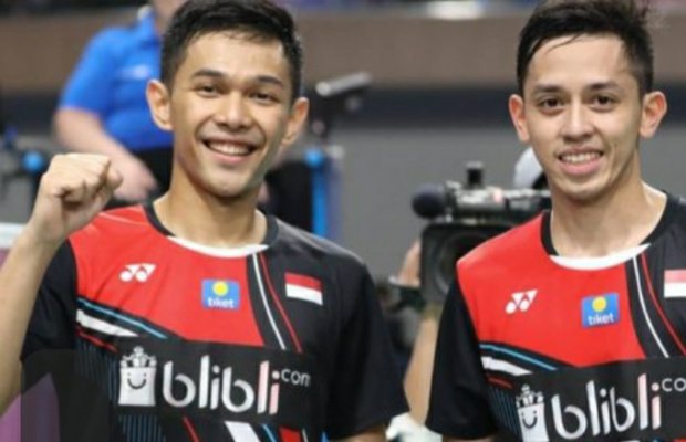 Foto: Fajar dan Rian Unggulan Pertama Indonesia 