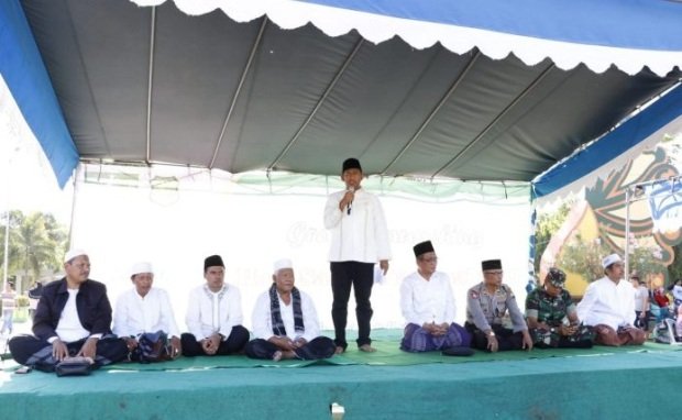 Foto: wabup Fauzi saat memberikan sambutan di Momentun HSN 2019