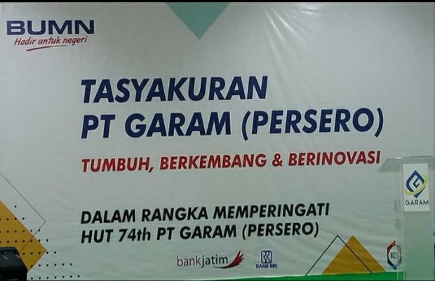 Foto: logo tasyakkuran pt garam persero kalianget