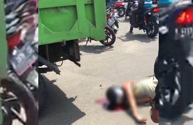 Foto: potongan video peristiwa  di traffic light di Jember