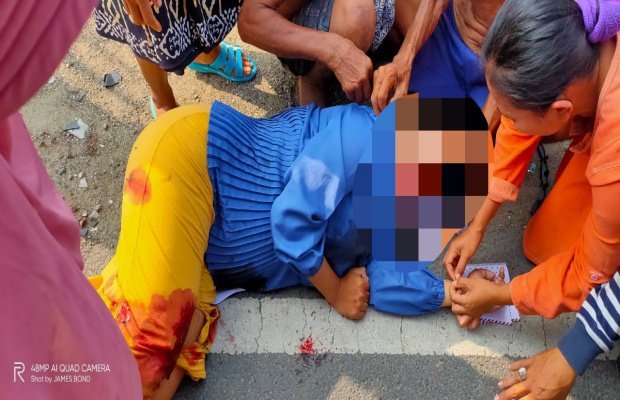 Foto: salah satu korban laka lantas di camplong sampang