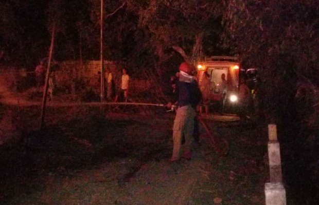 Foto: Lokasi Mebel Yang Terbakar Milik Sulaiman