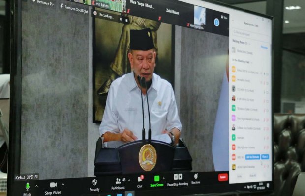 Foto : Ketua DPD RI, AA LaNyalla Mahmud Mattalitti