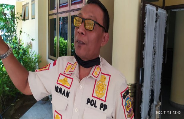 Foto : Irman Gunadi Kasatpol PP Bangkalan. 