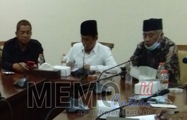 Foto : Amin Arif Tirtana (kanan) didampingi Ketua DPRD Kabupaten Sampang saat audiensi