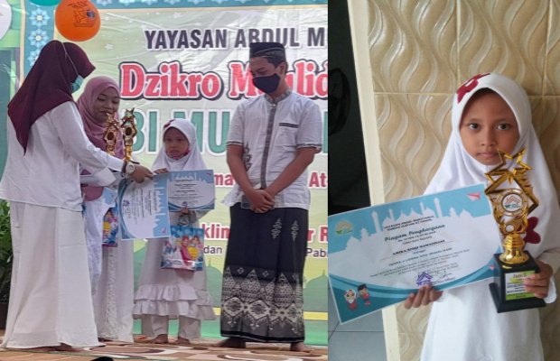 Foto: Membanggakan, Amira Riski Ramdhani  mendapat penghargaan