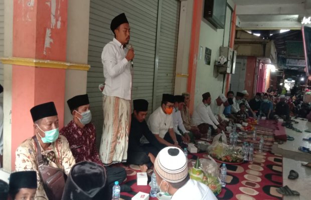 Foto: Lukman Hakim, Ketua Paguyuban Pedagang KLD saat menyampaikan sambutan