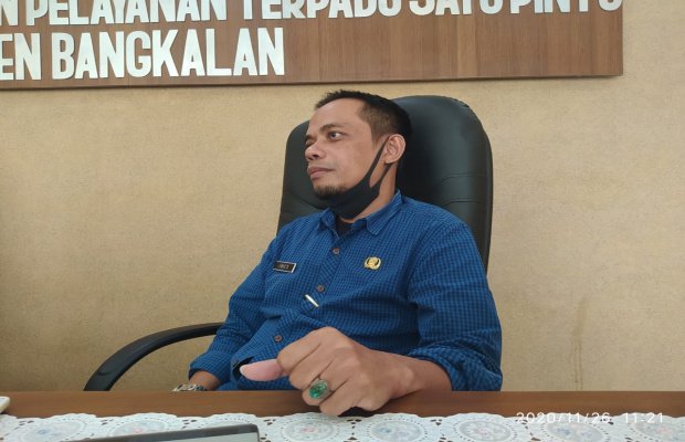 Foto : Ery Yadi Santoso, Sekretaris dinas penanaman modal dan pelayanan terpadu satu pintu, Bangkalan.