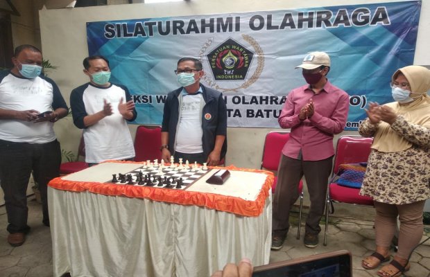 Foto: Suasana saat pembukaan olaheaga turnamen catur