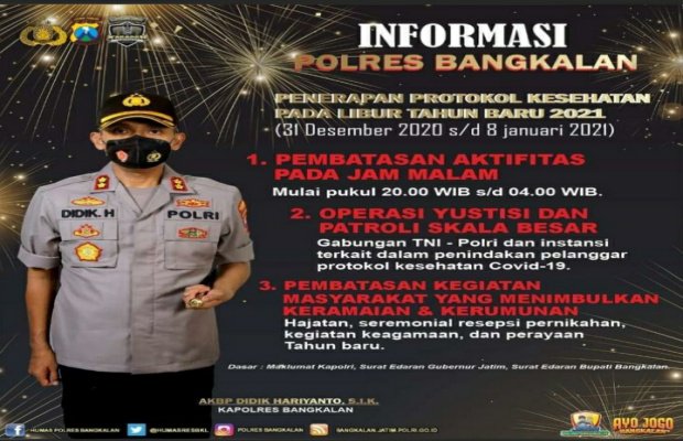 Foto : Imbauan Kapolres Bangkalan