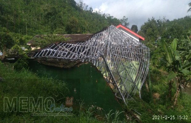 Foto: Kondisi bangunan SMPN 5 Silo