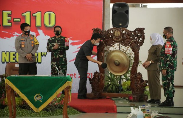 Foto: Pembukaan TMMD ke-110 di Jawa Timur