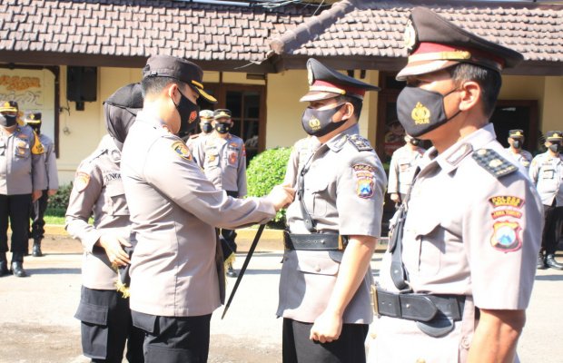 Foto : Polres Jember gelar Sertijab di dihalaman Mapolres.