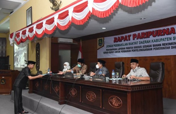 Foto: LKPJ Bupati di DPRD Sumenep