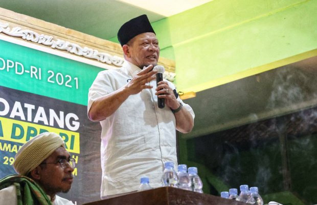 Foto: Ketua DPD RI, AA LaNyalla Mahmud Mattalitti saat di suatu acara