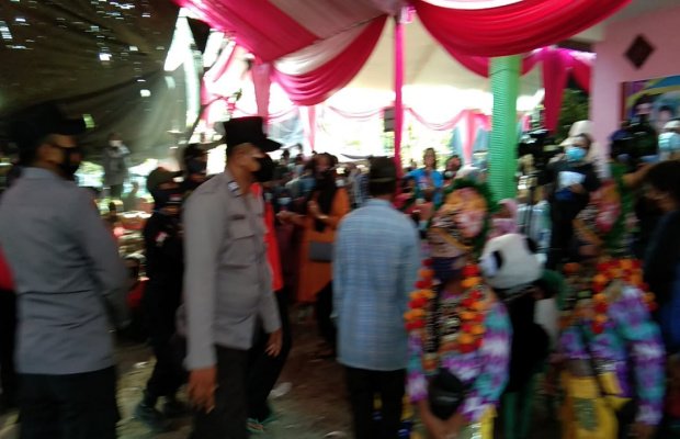 Foto : Yang punya hajat, akan dimintai keterangan di Polsek setempat, Senin besok