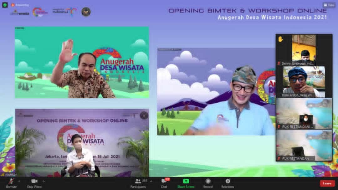 Foto: Opening Bimtek dan Workshop Online ADWI 2021