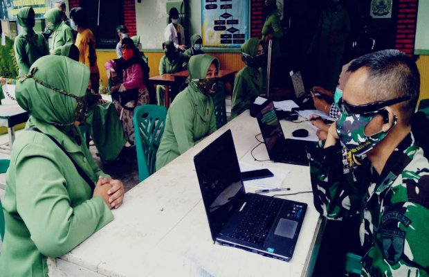 Foto : Pendataan sebelum laksana vaksin Covid - 19