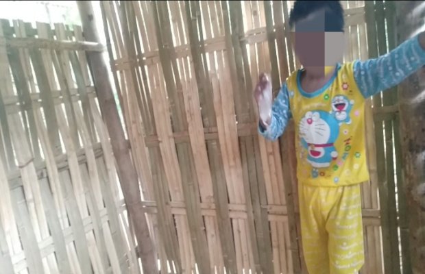Foto : Muslimah Anak Penderita Hiper Aktif Saat Ditemui Di tempat Tidurnya